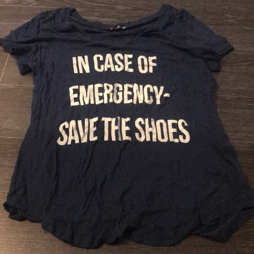 Blue graphic tee